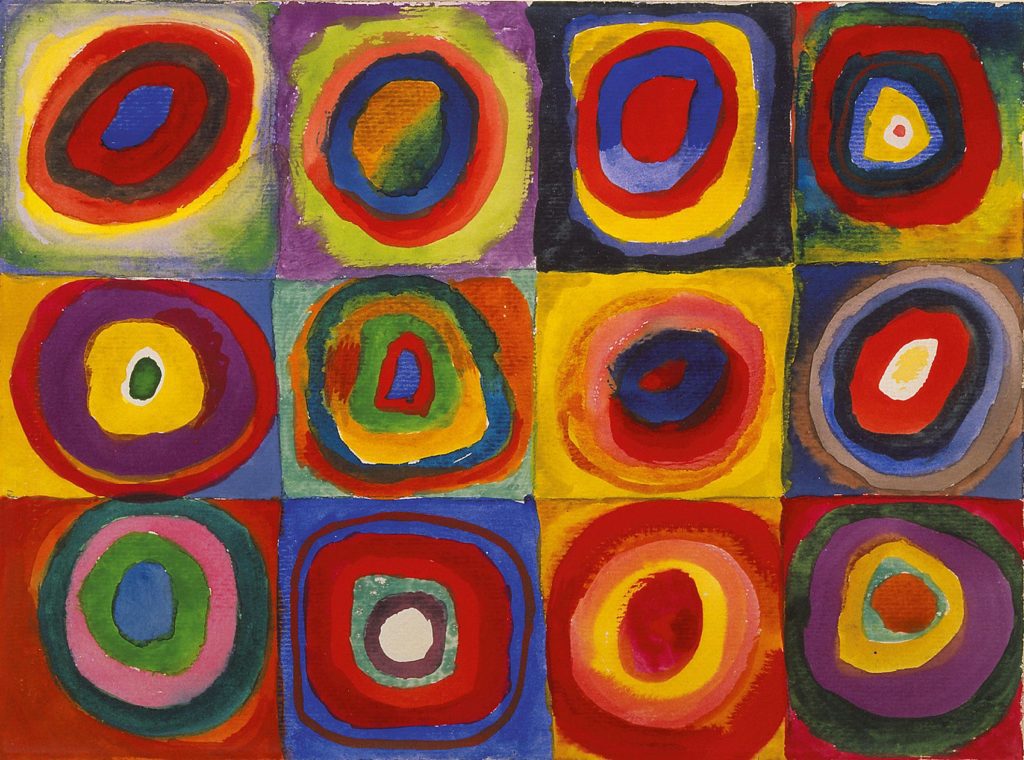 Color Study. Squares with Concentric Circles Wassily Kandinsky