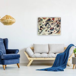 Photo of First Abstract Kandinsky in Modern Living Room