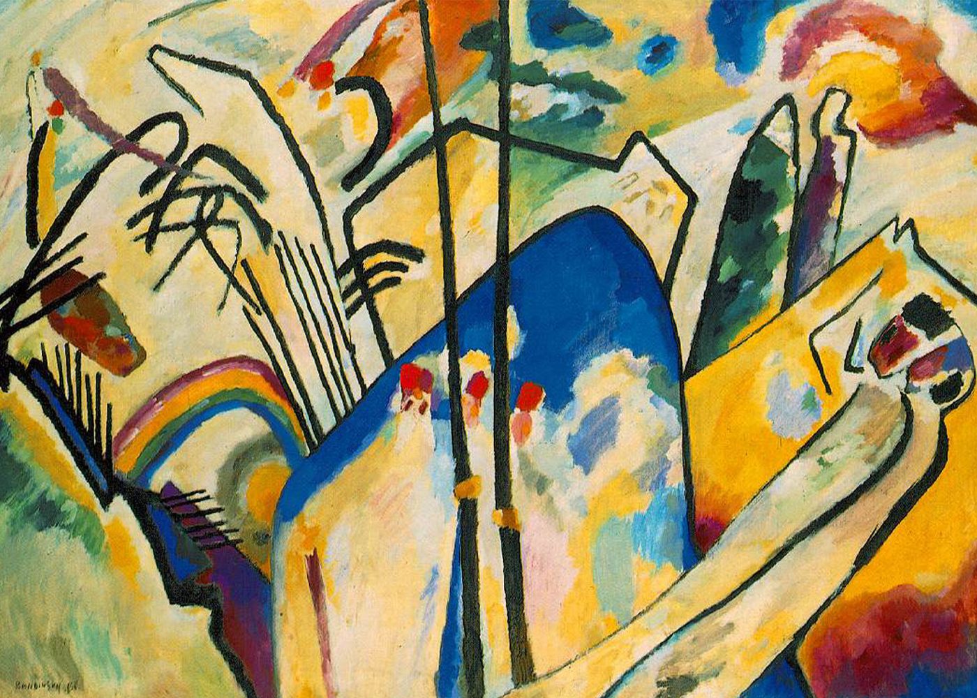 Photo of Composition Iv by Wassily Kandinsky Print