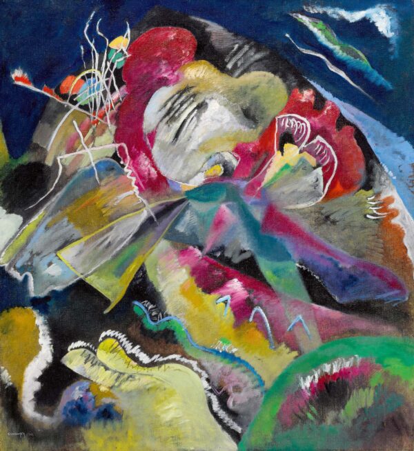 Photo of Painting with White Lines by Wassily Kandinsky