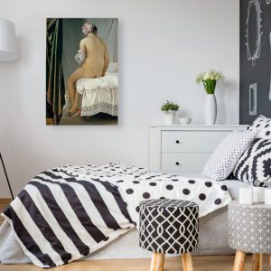 Bathing Woman Painting Canvas Print