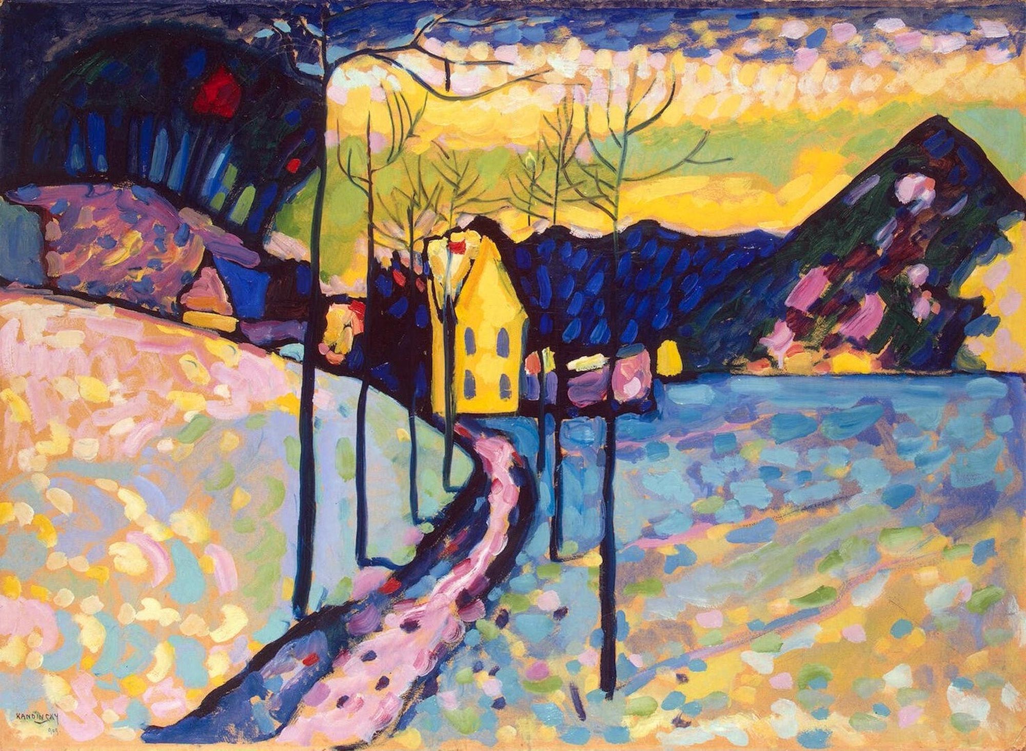Photo of Canvas Print Winter Landscape by Wassily Kandinsky