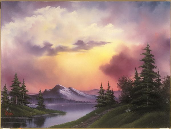 Photo of Clouds over Mountains painting