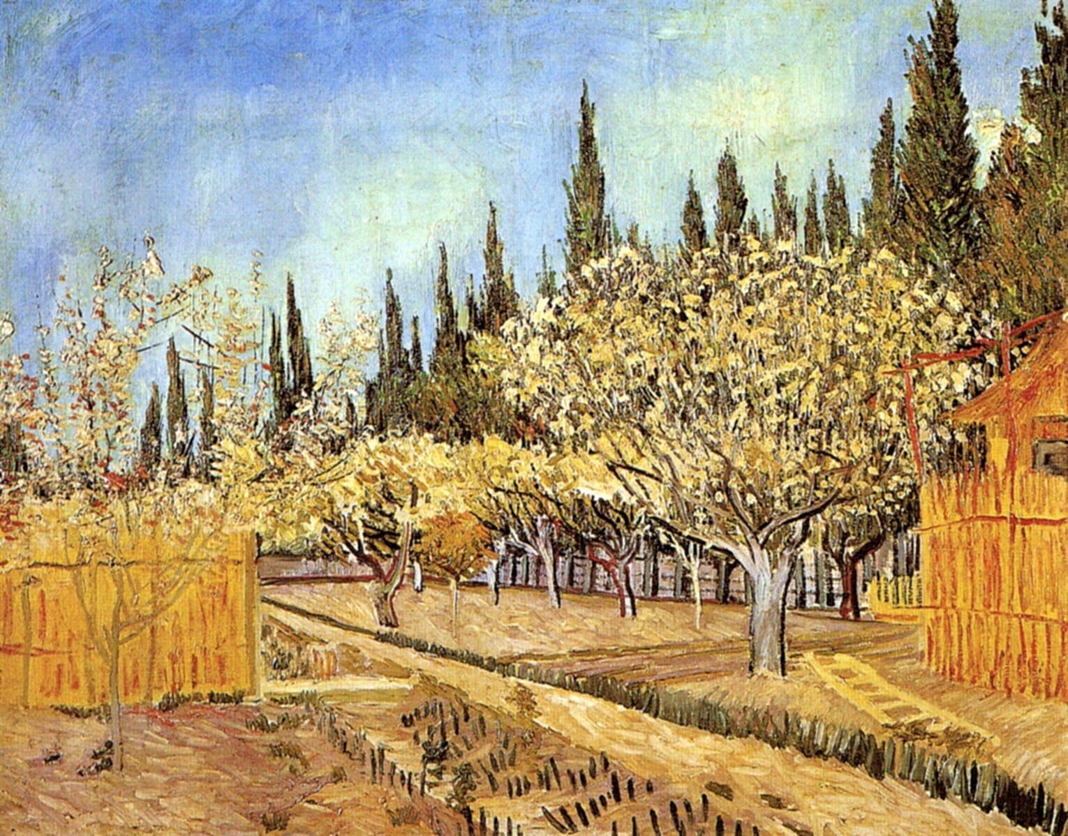 Photo of Orchard in Blossom Painting