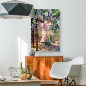 Photo of Mrs Bischoff Painting in Simplistic Living Room