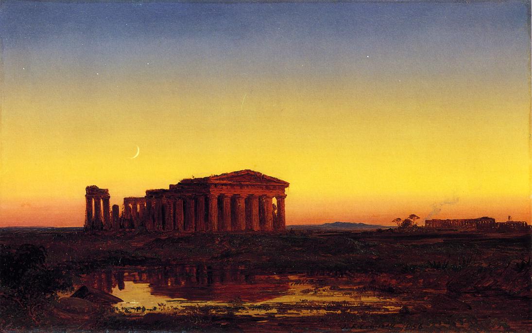 Photo of Evening at Paestum Painting