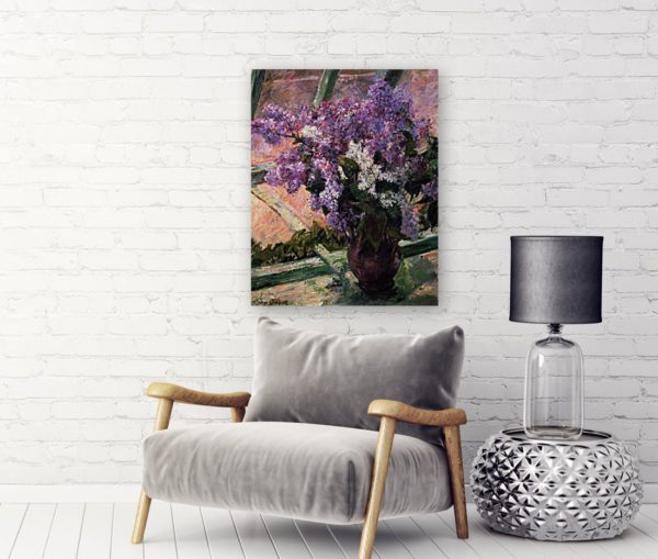 Photo of Lilacs in a Window Impressionism by Sofa