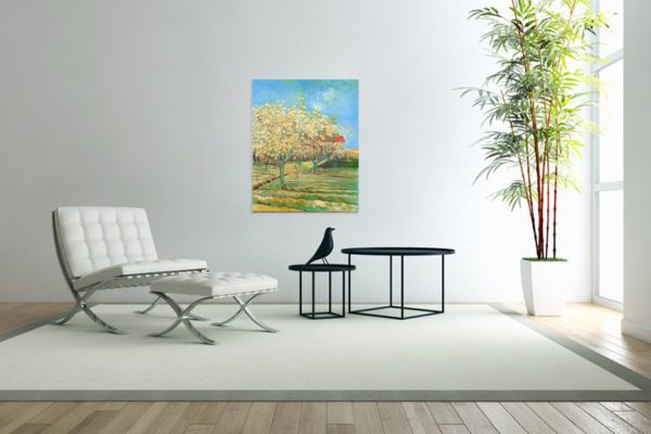 Photo of Orchard in Blossom painting in sitting room