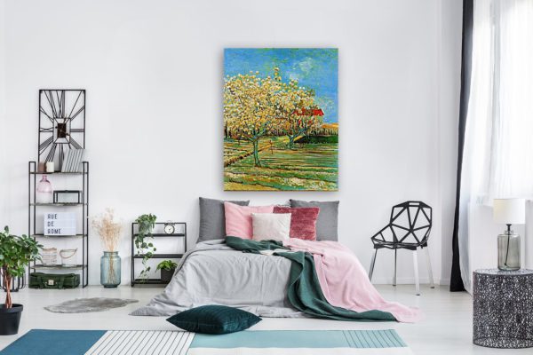 Photo of Orchard in Blossom in modern bedroom