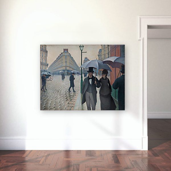 Paris Street In Rainy Weather Painting One