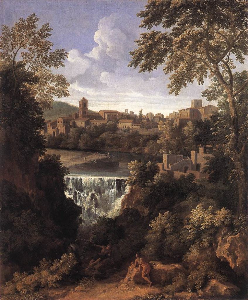 Photo of the Falls of Tivoli Painting