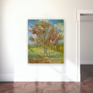 Photo of the Pink Peach Tree Painting in Gallery