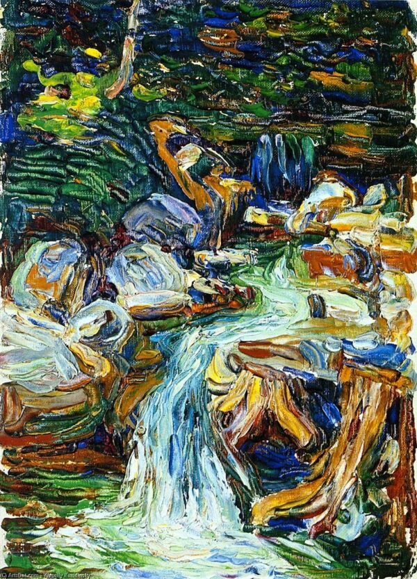 Waterfall II kandinsky art print