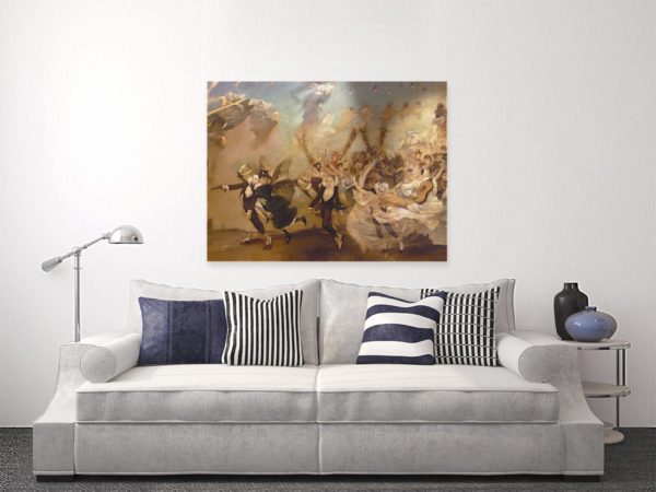 Photo of Parce Domine Painting near sitting sofa
