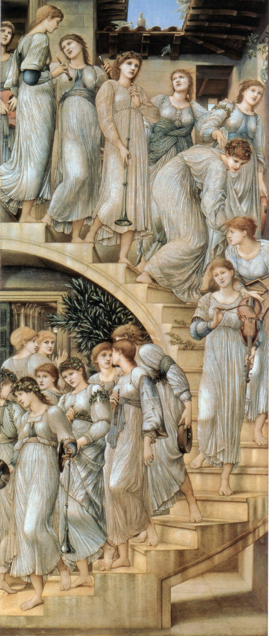 Photo of the Golden Stairs Painting by Edward Burne jones