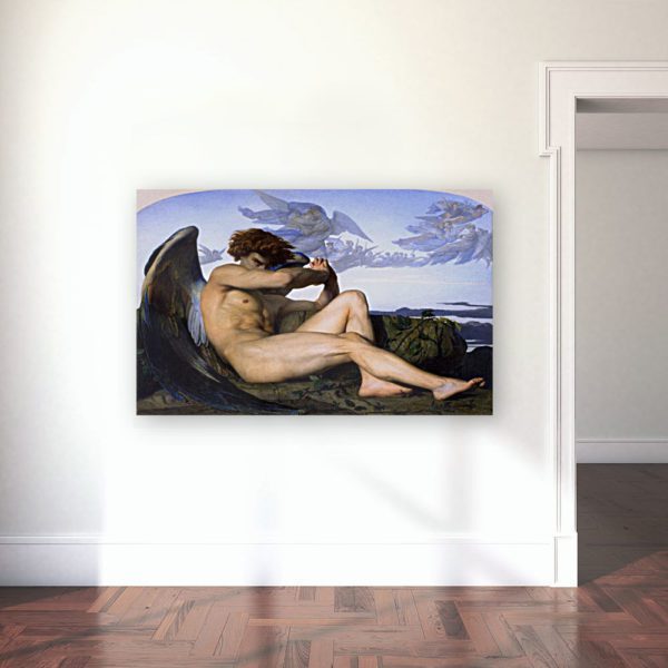 Photo of Gallery with Fallen Angel Painting