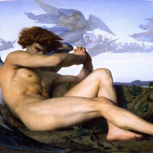 Photo of Fallen Angel paintiing by alexandre Cabanel