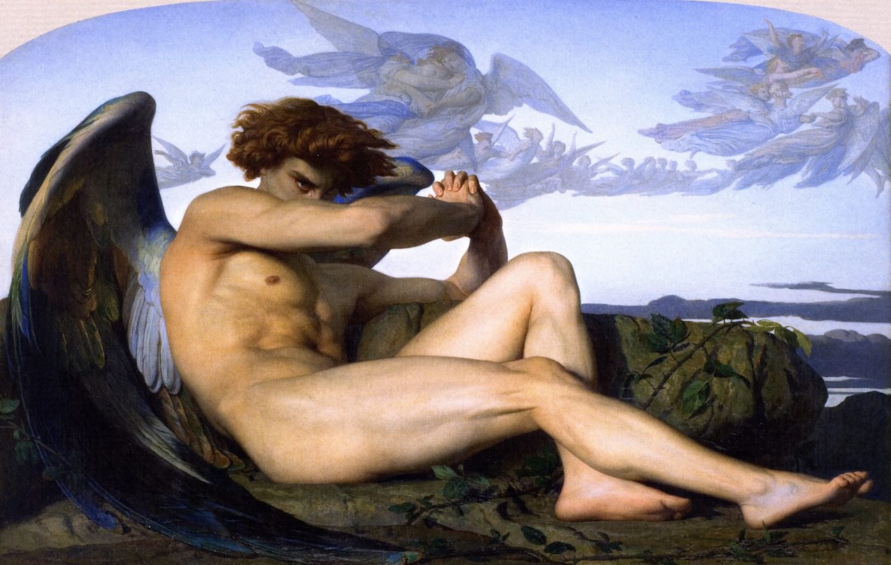 Photo of Fallen Angel Paintiing by Alexandre Cabanel