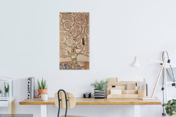 Photo of Tree of life painting in study room