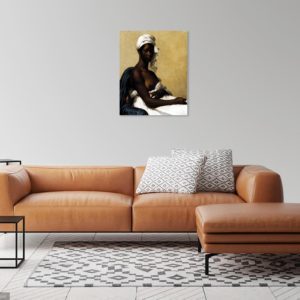 Photo of Black Woman Painting in Living Room