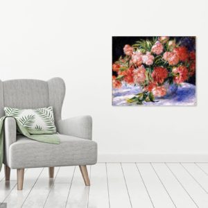 Photo of Painting of Peonies Canvas Print Wall Art 2