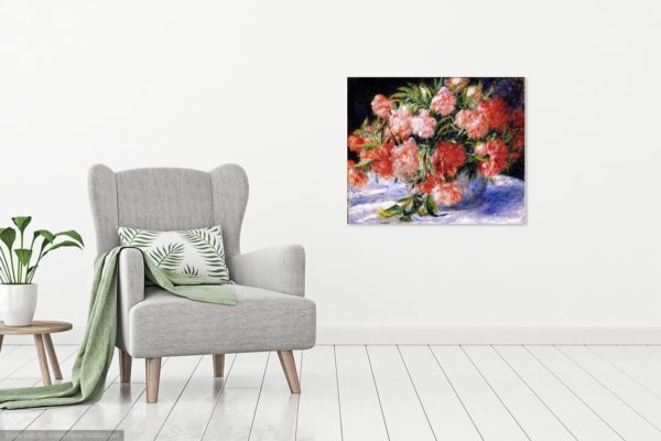 Photo of Painting Of Peonies Canvas Print Wall Art 2