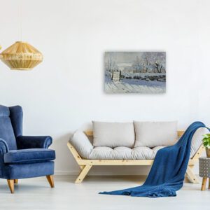 Photo of the Magpie Painting in Modern Living Room
