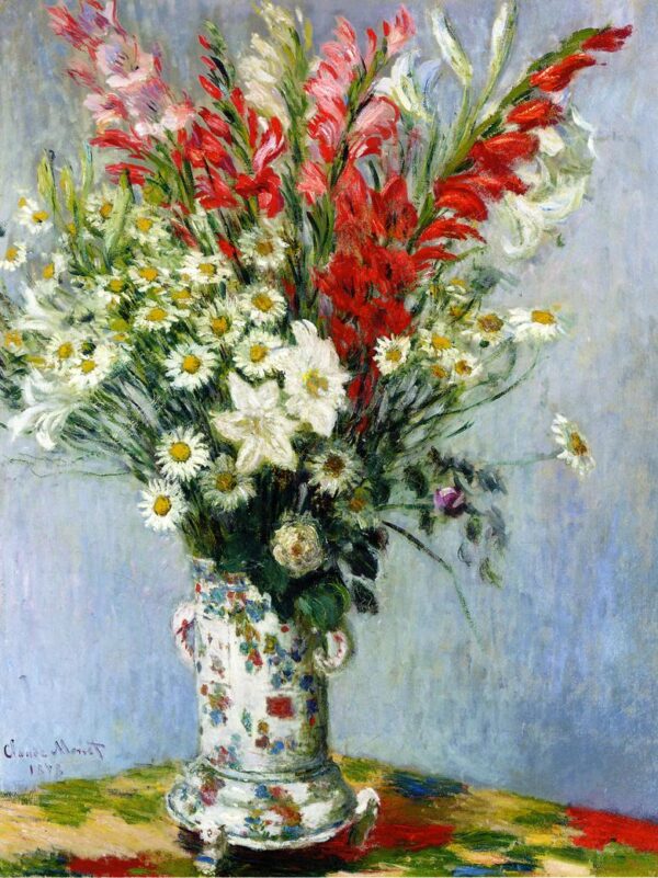 Photo of Lilies and Dasies by Claude Monet