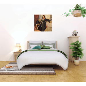 Photo of the Smoking Hashish Painting in Modern Bedroom