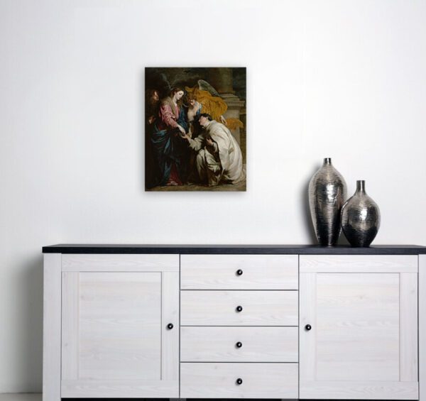 Photo of Anton van Dyck Painting above table