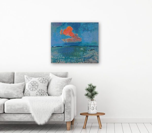 Photo of the Red Cloud Painting Print by Piet Mondrian