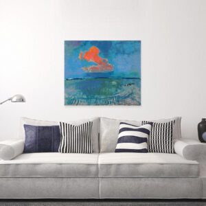 Photo the Red Cloud Painting Print by Piet Mondrian 3