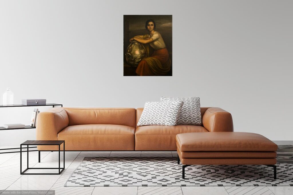 La Fuensanta by Julio Romero de Torres Canvas Print