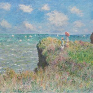 Photo of the Cliff Walk Pourville Photo Print Canvas Wallart Painting Claude Monet