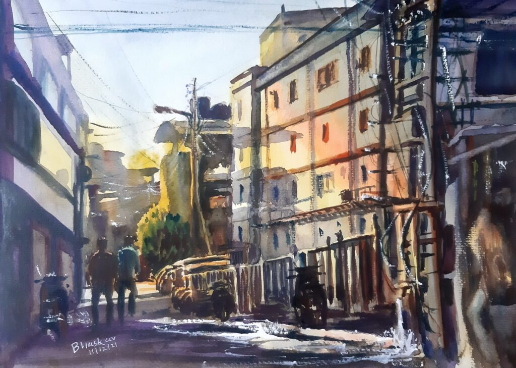 Bhaskar Roy Awesome Watercolor Painting 4