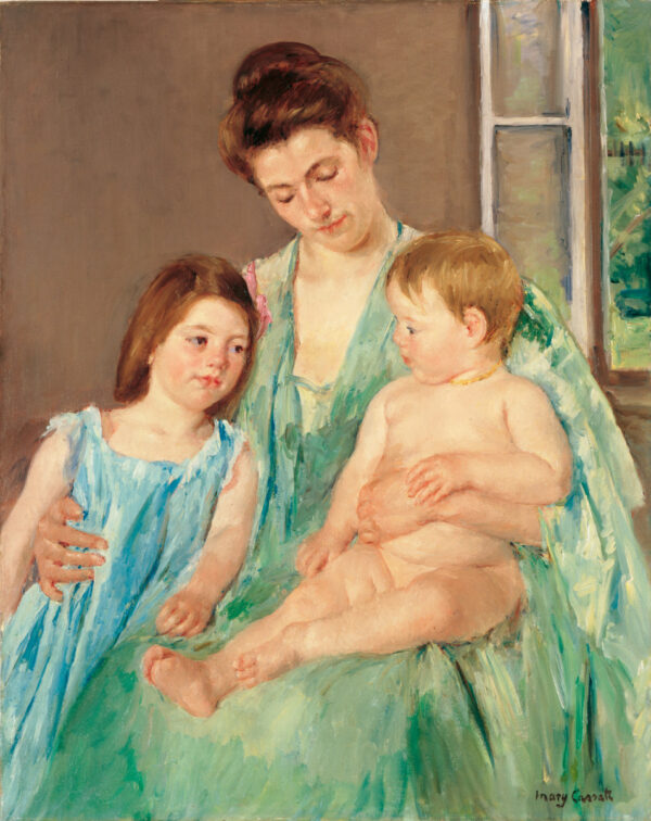 Young Mother and Two Children Mary Cassatt Print
