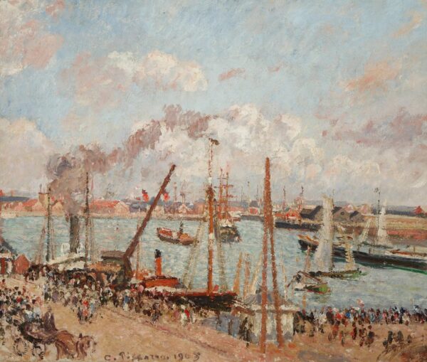the Anse Des Pilotes Le Havre Camille Pissarro Canvas