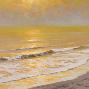 Sunset Seascape Robert Wood Painting Print Buy