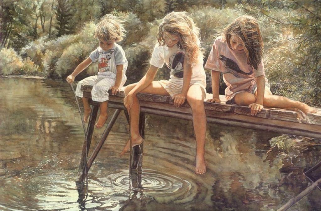 Children on the River