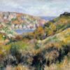 Hills Around the Bay of Moulin Huet by Pierre auguste Renoir Image