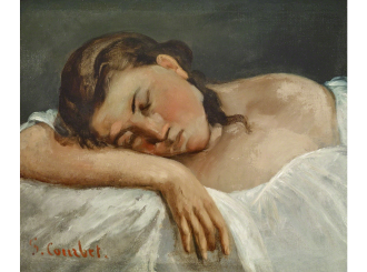 Young Girl Sleeping Gustave Courbet Print
